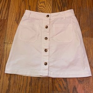 Marine Layer Shelby Mini Skirt in White s6